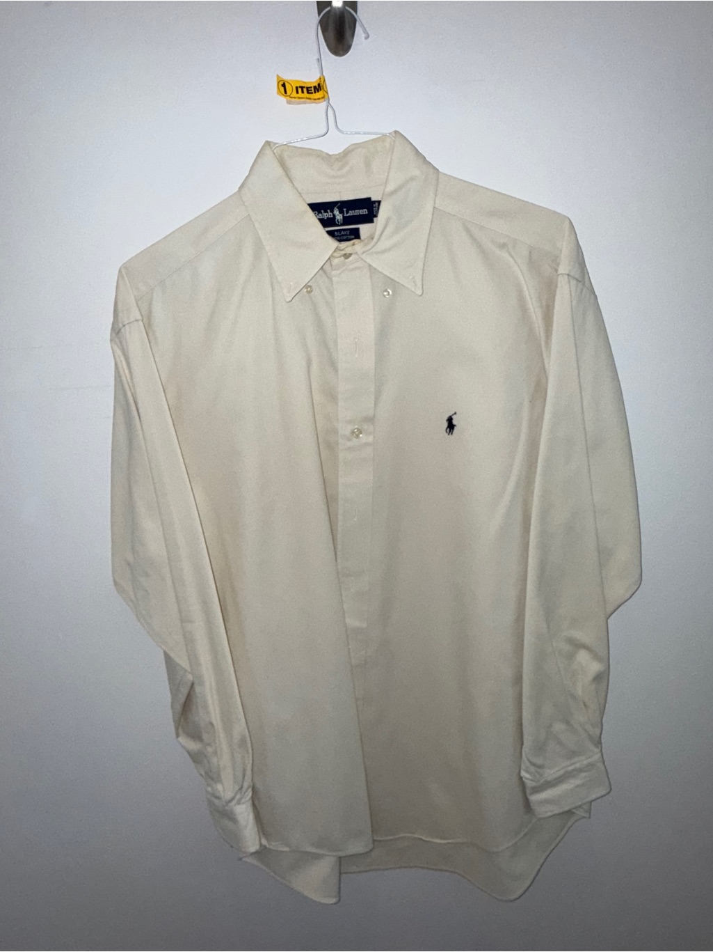 Polo By Ralph Lauren Men's Classic Button-Down Shirt - Creamy Yellow